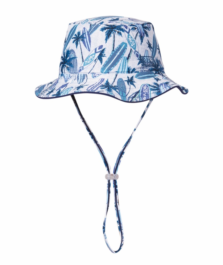 Kids Dozer Bucket Hats | Boys' Bucket - Wave Break Blue