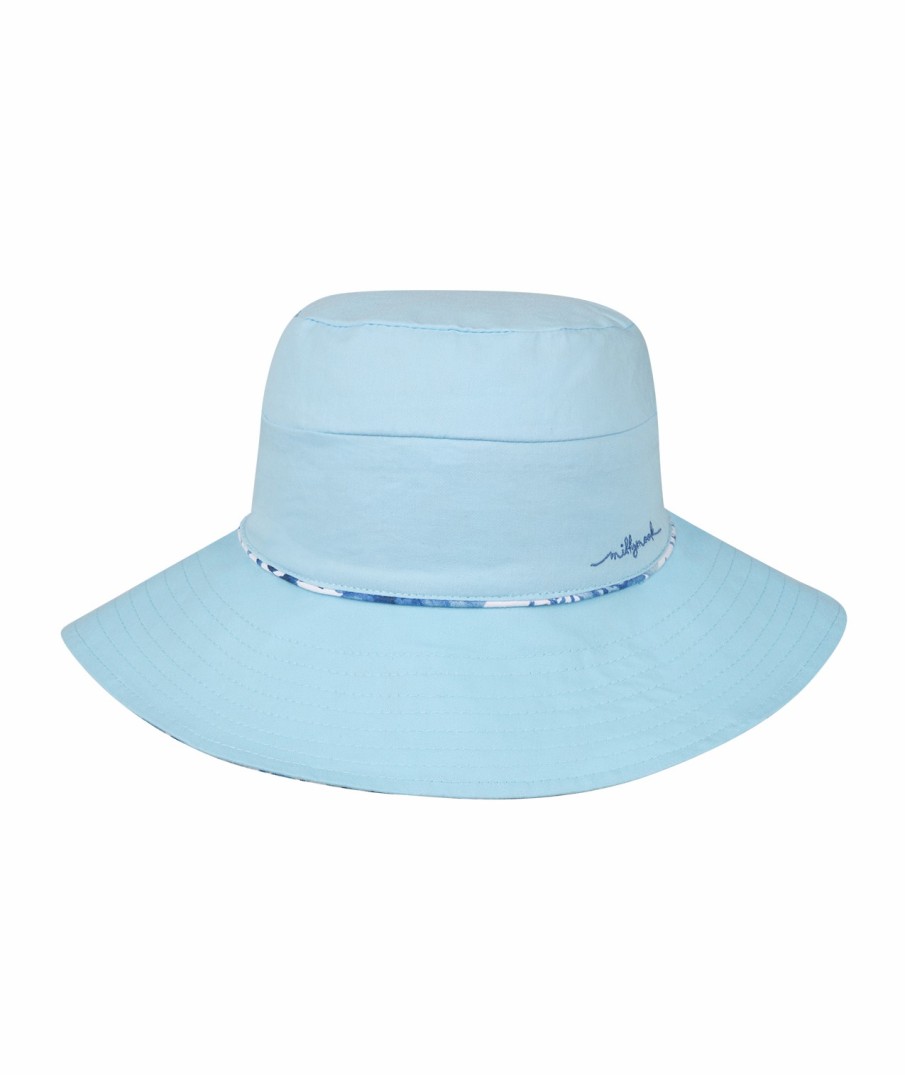 Kids Millymook Bucket Hats | Girls' Wide Brim - Pearl