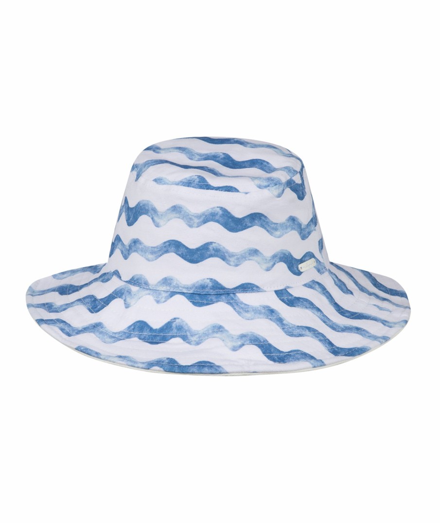 Kids Millymook Wide Brim | Girls' Floppy Hat - Tathra Blue