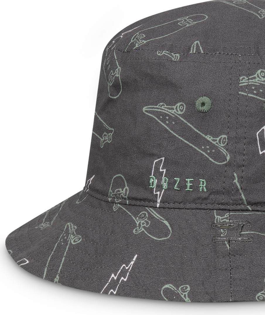 Kids Dozer Bucket Hats | Boys' Bucket - Gawler Charcoal